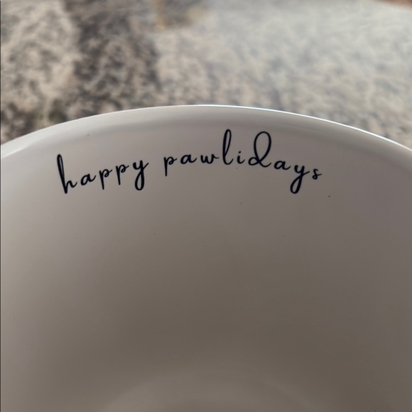 Festive Dog Mug with Red and White Design - Picture 2 of 2